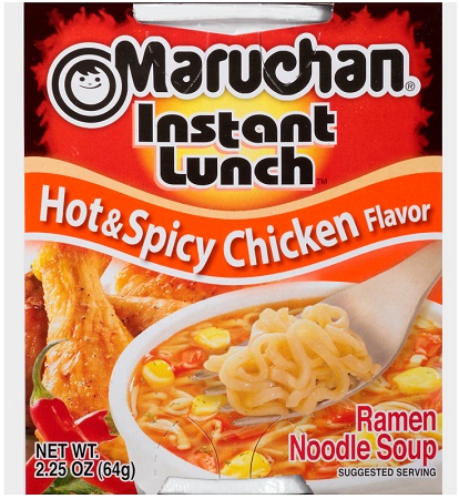 Maruchun instant lunch hot $spicy chicken 12ct
