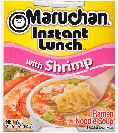 Maruchun instant lunch shrimp 12 ct