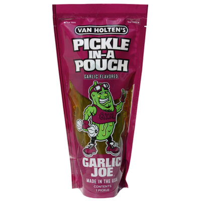 Pickle In A Pouch - Garlic Joe - Van Holten's - 12ct