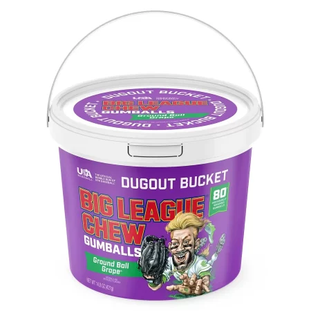 Big League Chew Gumball - Grape Jar - 80ct