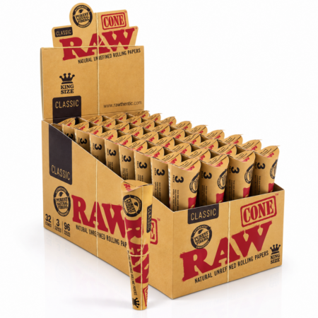Raw Pre-Roll Cone KIng Size - 32/3Pk