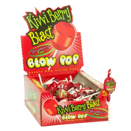 Blow Pop - Kiwi Berry Blast - 48ct