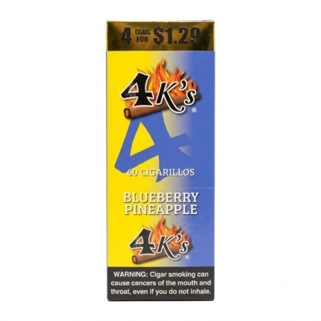 4 King - Blueberry Pineapple - 4 For $1.29 - 15Ct