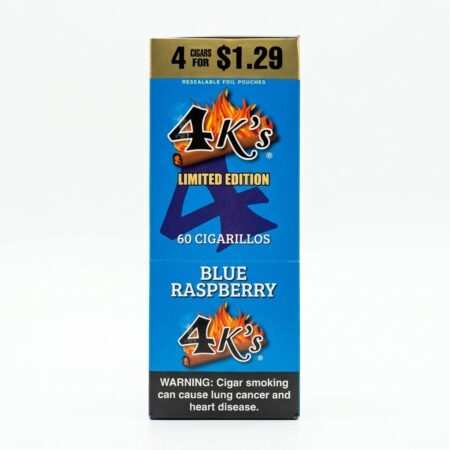 4 King - Blue Raspberry - 4 For $1.29 - 15Ct