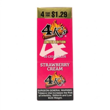 4 King - Strawberry Cream - 4 For $1.29 - 15Ct