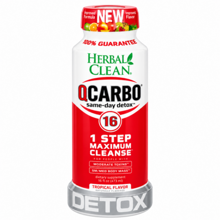 Detox Qcarbo - Herbal Clean - Tropical - 16oz