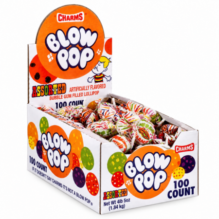 Blow Pop Assorted - 100ct