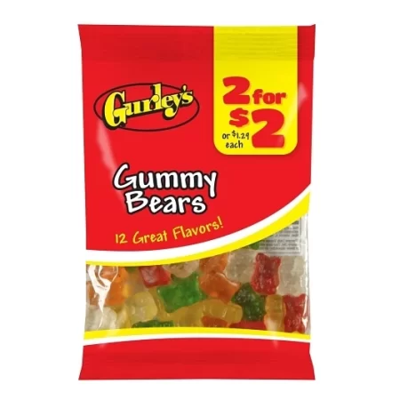 Gurley's - Gummy Bears - 2 For $2 - 12ct
