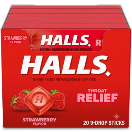 Halls - Strawberry - 20/9 Drop Sticks