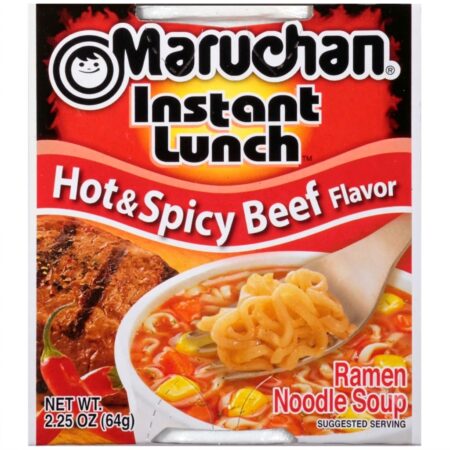 Maruchan Instant Lunch Cup - Hot & Spicy Beef - 12ct