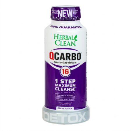 Detox Qcarbo - Herbal Clean - Grape - 16oz