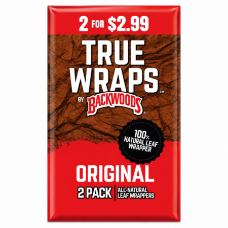 Backwood True Wraps - Original - 2 For $2.99 - 12Pk