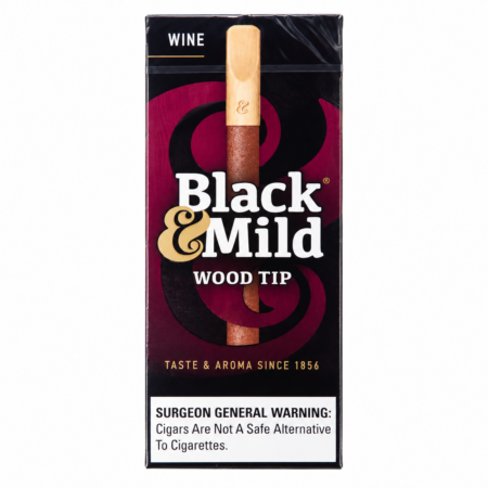 B&M Wood Tip - Wine - 10/5Pk