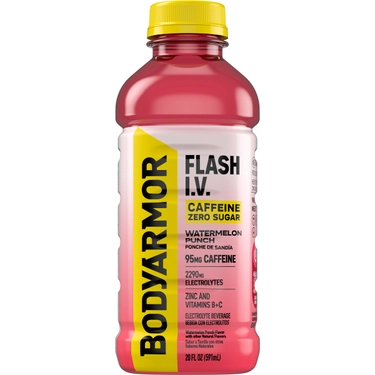 Body Armor - Flash IV - Zero Sugar - Watermelon Punch - 20oz ( 12ct )