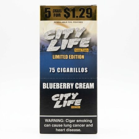 City Life - Blueberry Cream - 5 For $1.29 - 15Ct