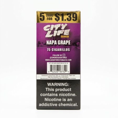 City Life - Napa Grape - 5 For $1.39 - 15Ct