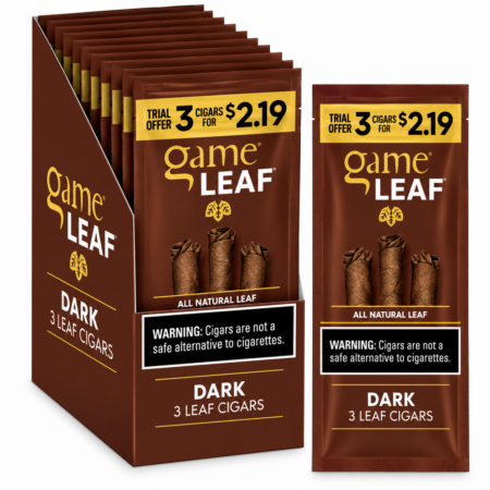 Game Leaf - Dark - 3 For $2.19 - 10Ct