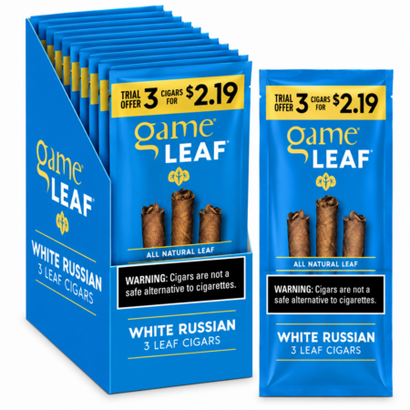 Game Leaf - White Russian - 3 For $2.19 - 10Ct