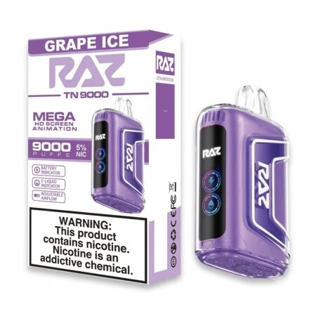 Raz TN9000 - Grape Ice - 5pk