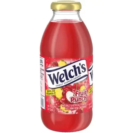 Welch's Fruit Punch Juice 16 OZ (12 Ct)