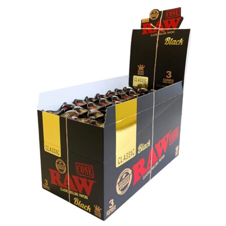 Raw Cone Black King Size - 32/3Pk