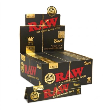 Raw King Slim Black Paper - 50Ct