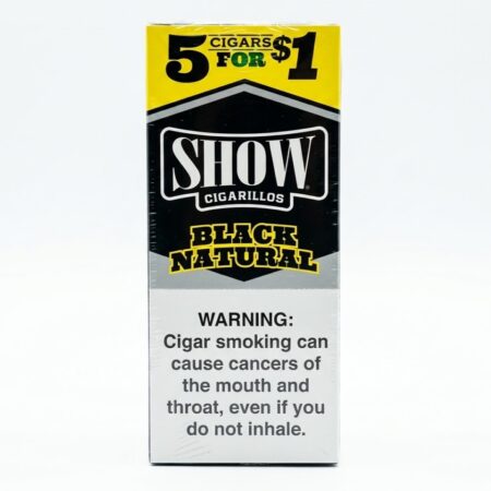 Show - Black Natural - 5 For $1 - 15Ct