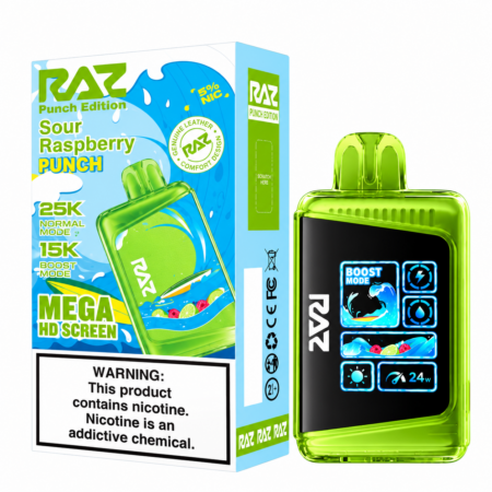 Raz LTX - Sour Raspberry Punch - 25k - 5ct