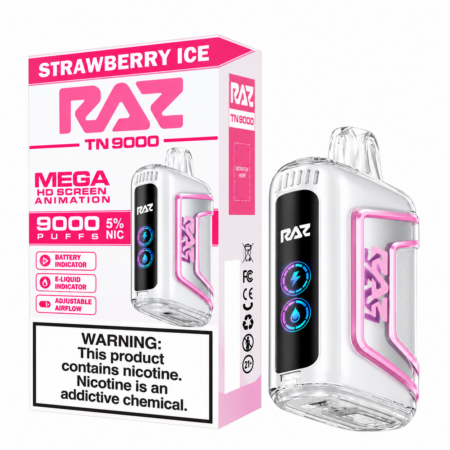 Raz TN9000 - Strawberry Ice - 5pk