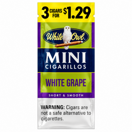 White Owl Mini - White Grape - 3 For $1.29 - 15Ct
