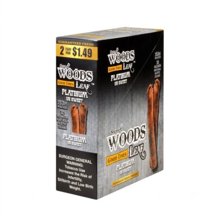 Woods Leaf - Platinium - 2 For $1.49 - 15Ct