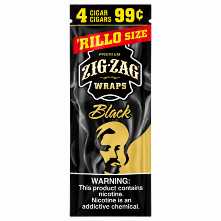 ZIg Zag Wraps - Black - 4 For 99C - 15Ct