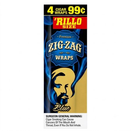 Zig Zag Wraps - Blue - 4 For 99C - 15Ct
