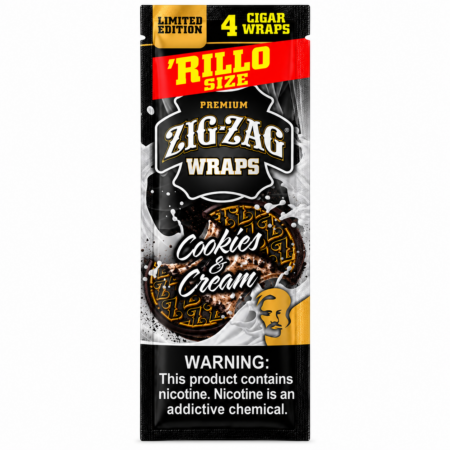 Zig Zag Wraps - Cookies & Cream - 4 For 99C - 15Ct
