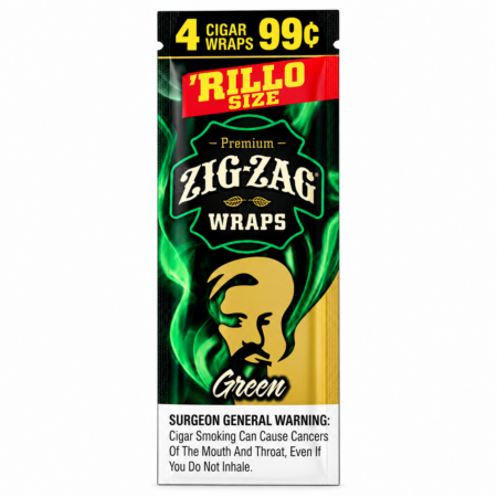Zig Zag Wraps - Green - 4 For 99C - 15Ct