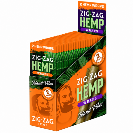 Zig Zag Hemp Wraps - Island Vibes- 25Ct