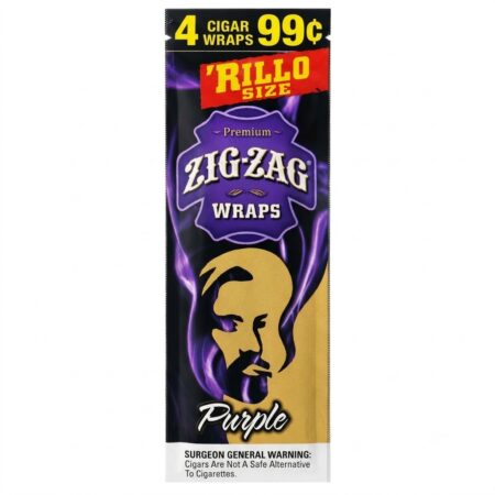 ZIg Zag Wraps - Purple - 4 For 99C - 15Ct