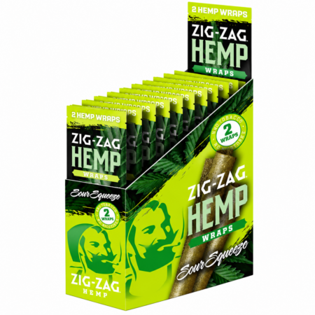 Zig Zag Hemp Wraps - Sour Squeeze - 25Ct