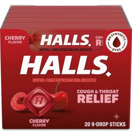 Halls - Cherry - 20/9 Drop Sticks