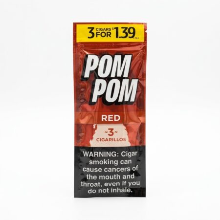 Pom Pom - Red - 3 For $1.39 - 15Ct