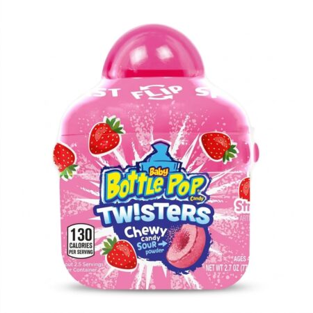 Airhead Baby Bottle Pop - Twisters - Strawberry - 8ct