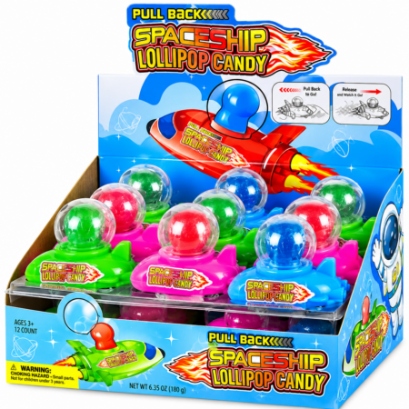 Koko's Spaceship Lollipop - 12ct