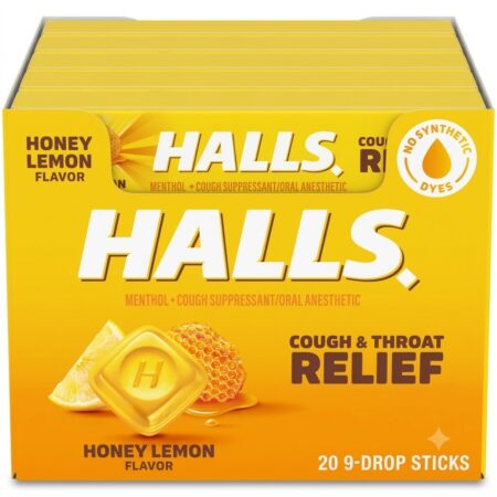 Halls - Honey Lemon - 20/9 Drop Sticks