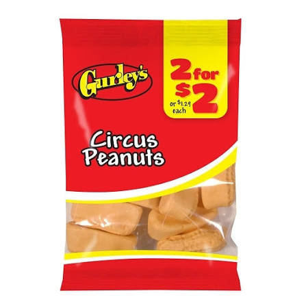 Gurley's - Circus Peanuts - 2 For $2 - 12ct