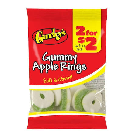 Gurley's - Gummy Apple Rings - 2 For $2 - 12ct