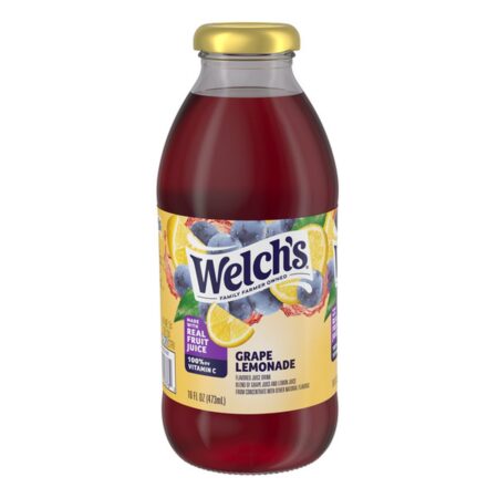 Welch's Grape Lemonade Juice 16 OZ (12 Ct)