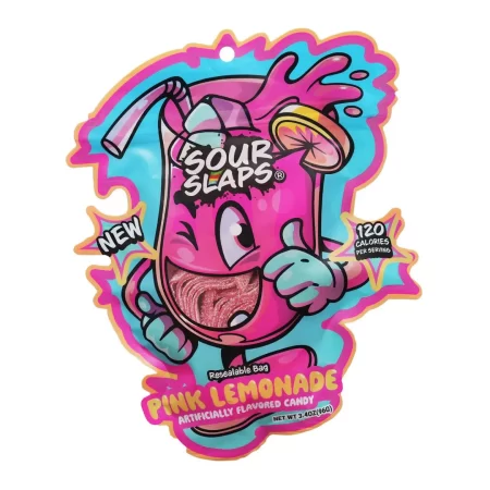 Sour Slaps Gummie - Pink Lemonade - Single