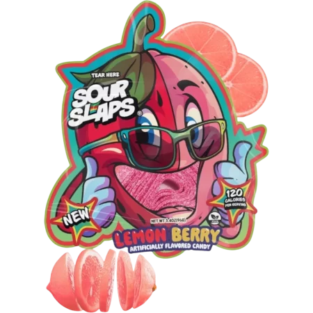 Sour Slaps Gummie - Lemon Berry - Single