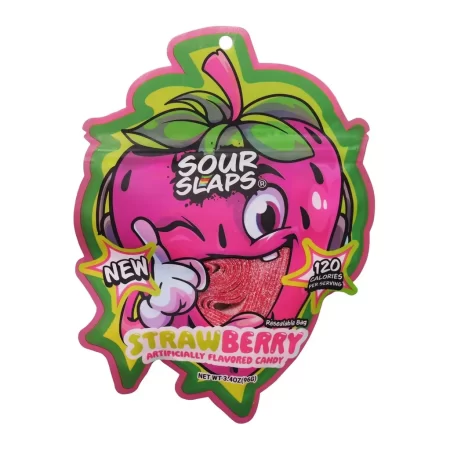 Sour Slaps Gummie - Strawberry - Single
