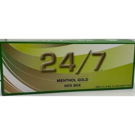 24/7 Menthol Gold 100 BX
